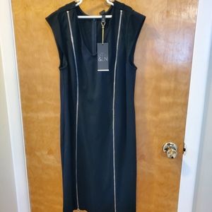Black zippered dress